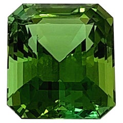 GIA Certified 11.55 Carat Yellowish Green Tourmaline Loose Stone