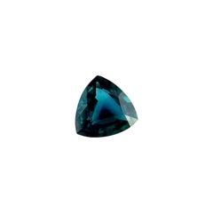 GIA Certified 1.15Ct Blue Sapphire Untreated Fine Natural Triangle Cut Gemstone