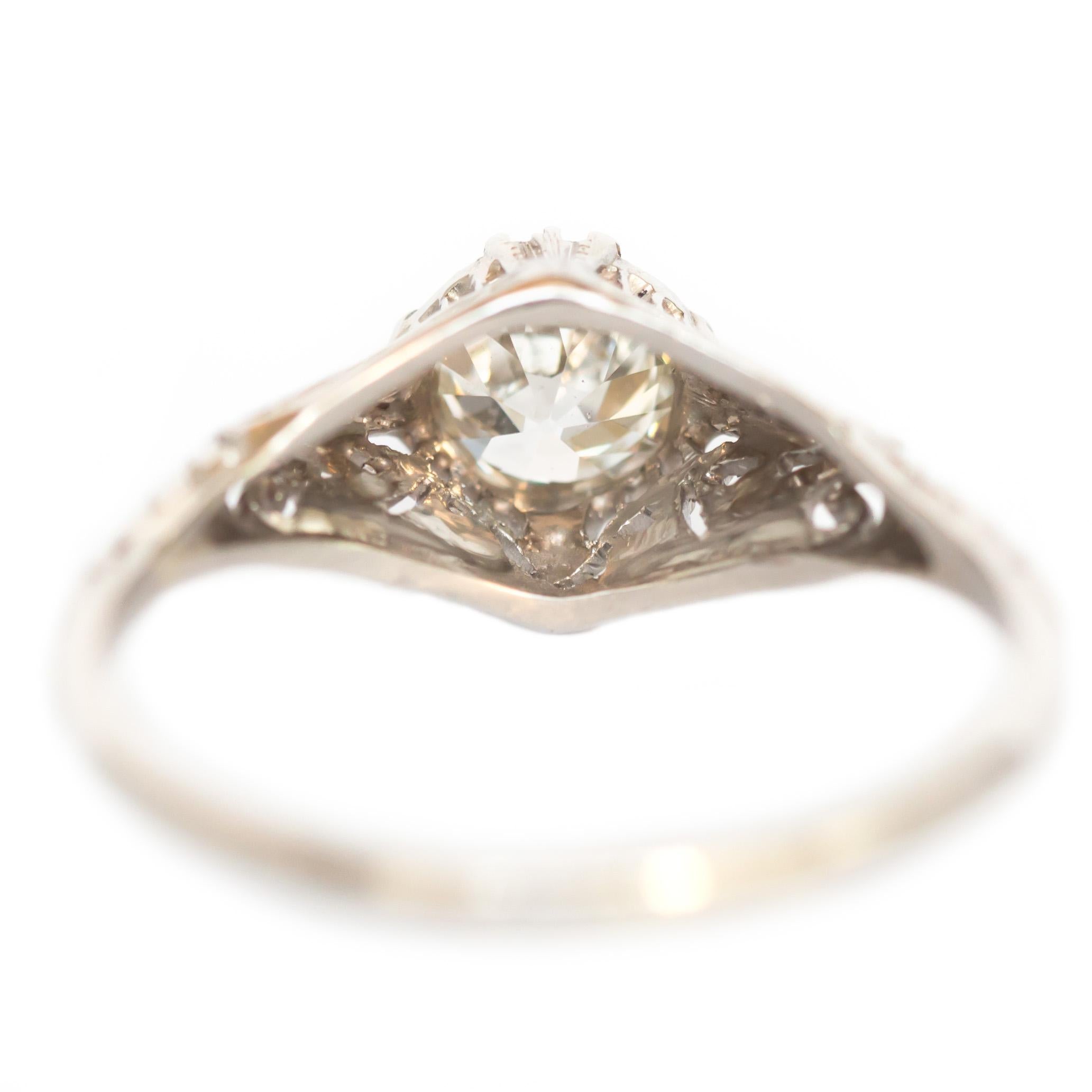 GIA Certified 1.16 Carat Diamond Platinum Engagement Ring In Good Condition In Atlanta, GA