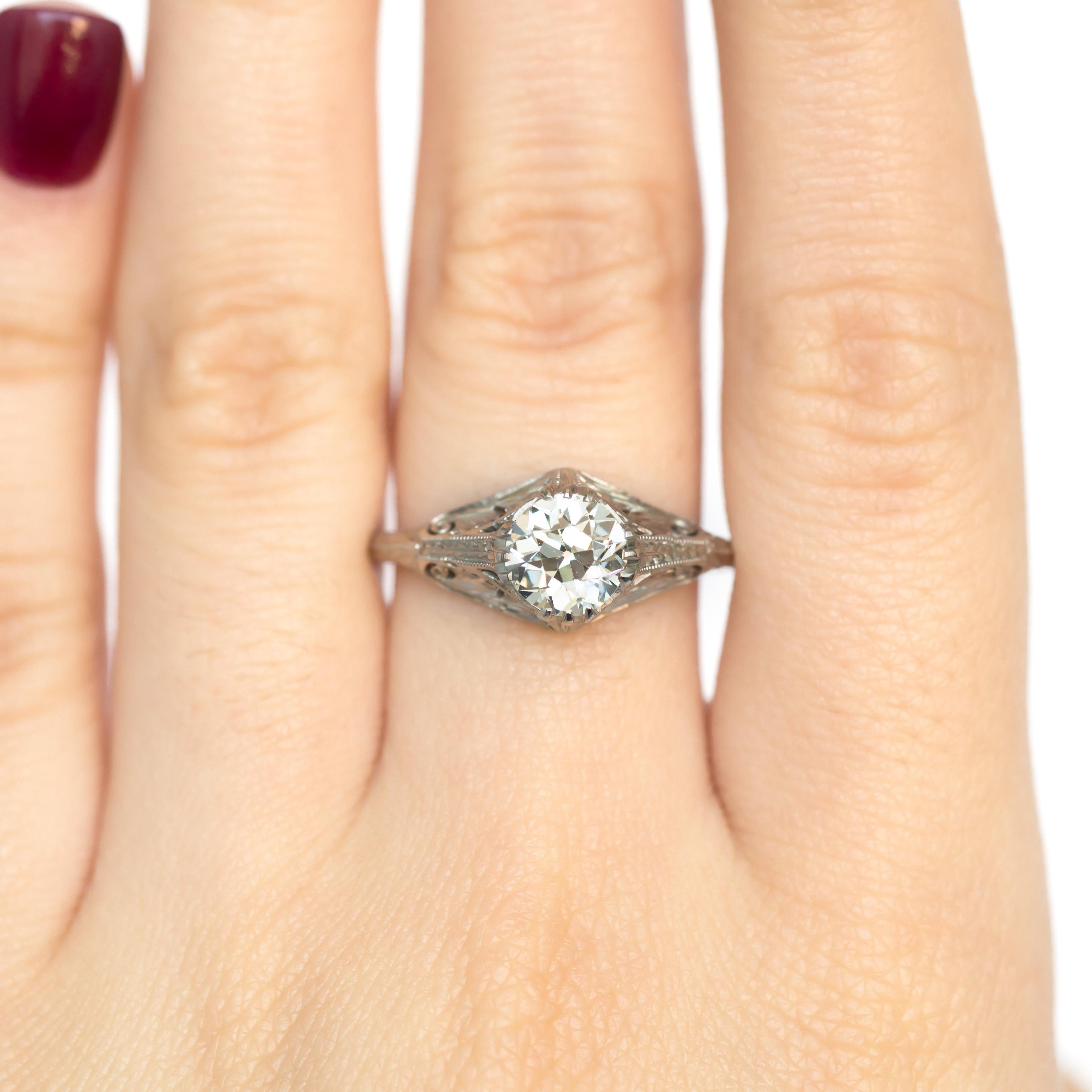 GIA Certified 1.16 Carat Diamond Platinum Engagement Ring 1