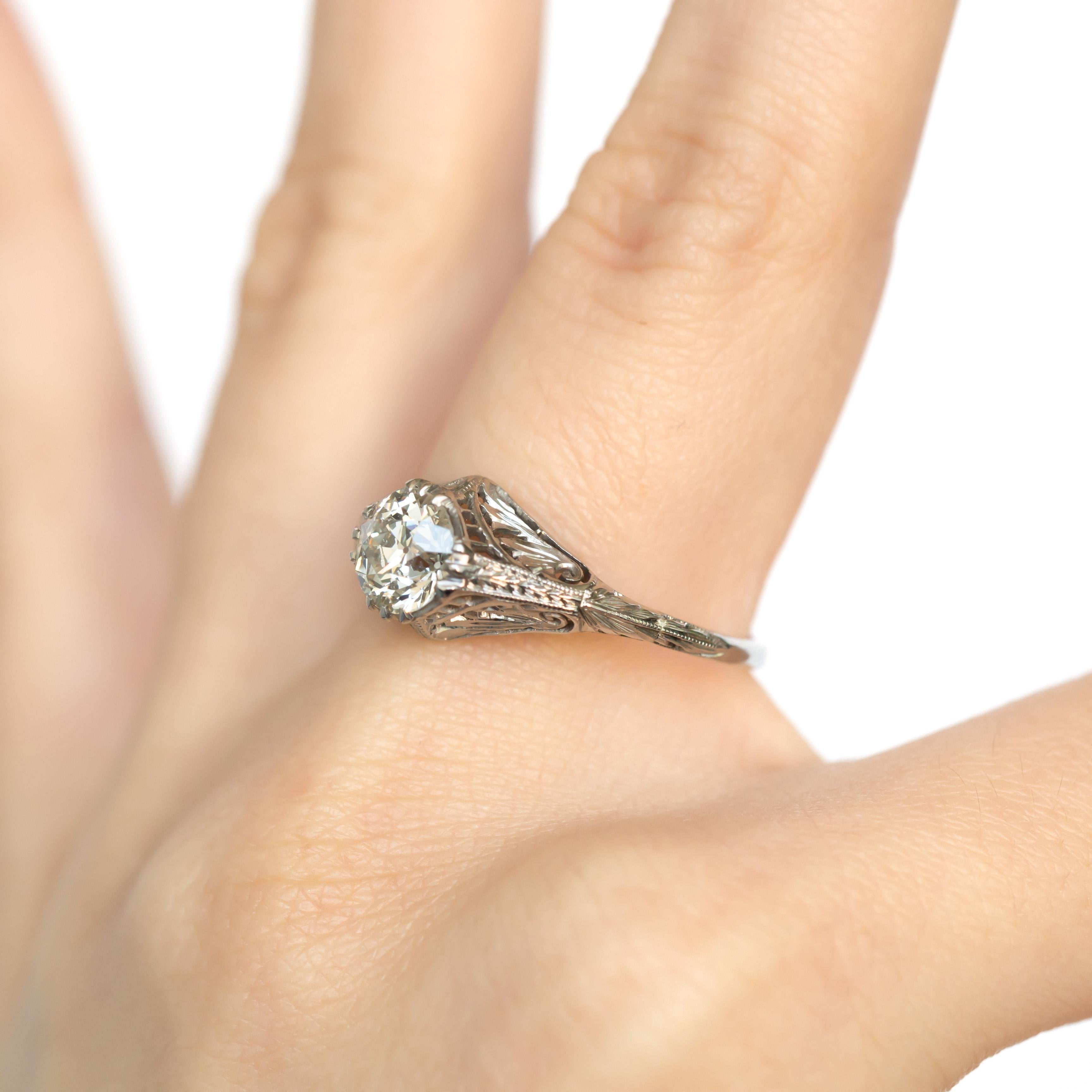 GIA Certified 1.16 Carat Diamond Platinum Engagement Ring 2