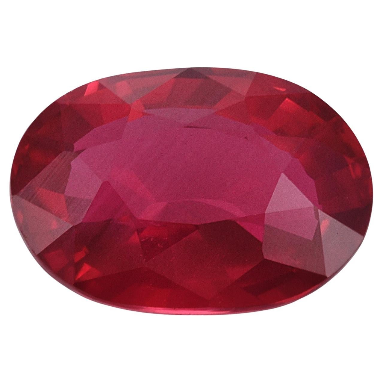 GIA Certified 1.16 Carats Unheated Mozambique Ruby