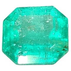 Smeraldo colombiano certificato GIA da 1,16ct, taglio ottagonale, Unisex, 1990