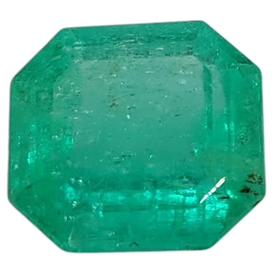GIA Certified 1.16ct Colombian Emerald, Octagonal Cut, Unisex, 1990