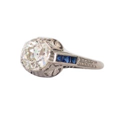 GIA Certified 1.17 Carat Diamond Platinum Engagement Ring