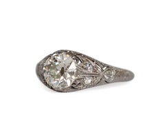 GIA Certified 1.17 Carat Diamond Platinum Engagement Ring