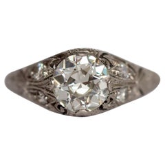 GIA Certified 1.17 Carat Diamond Platinum Engagement Ring
