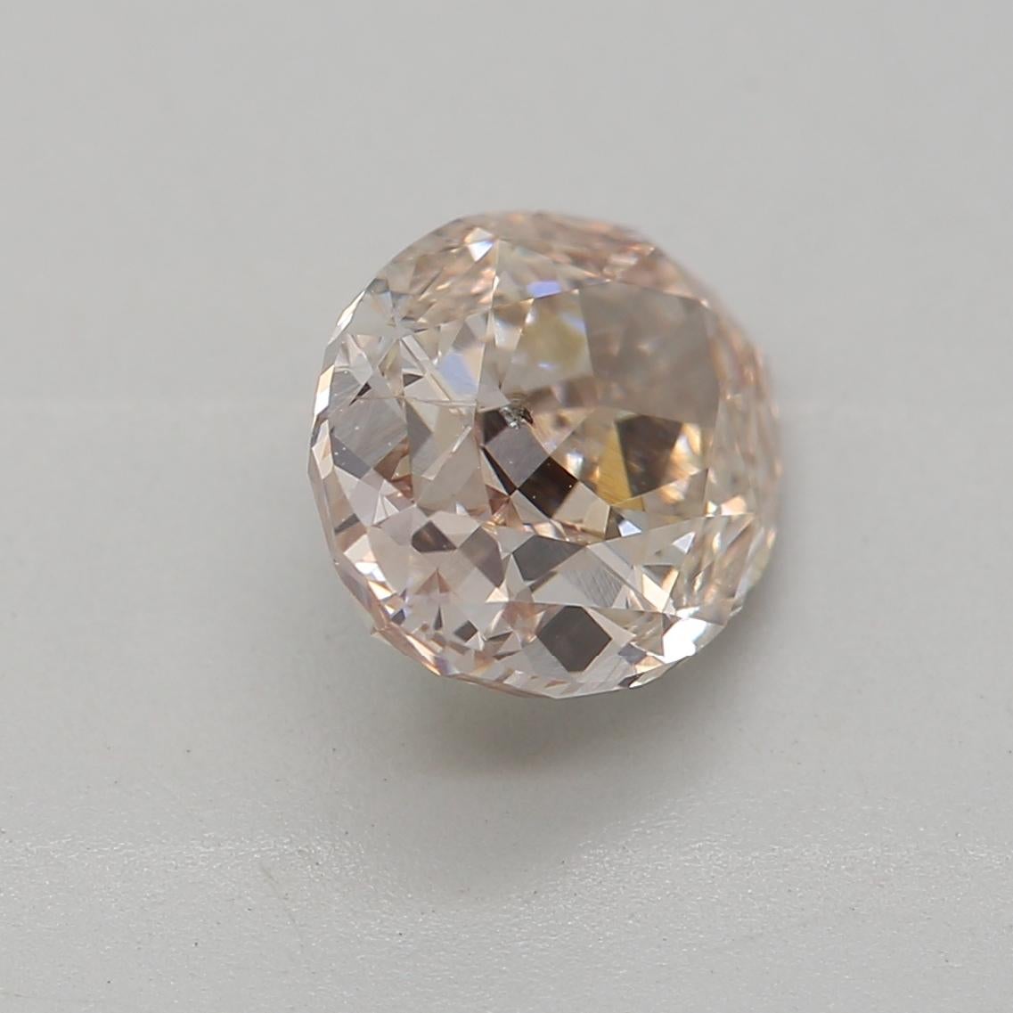 Women's or Men's GIA Certified 1.17 Carat Fancy Pinkish Brown SI2 Clarity Diamond For Sale