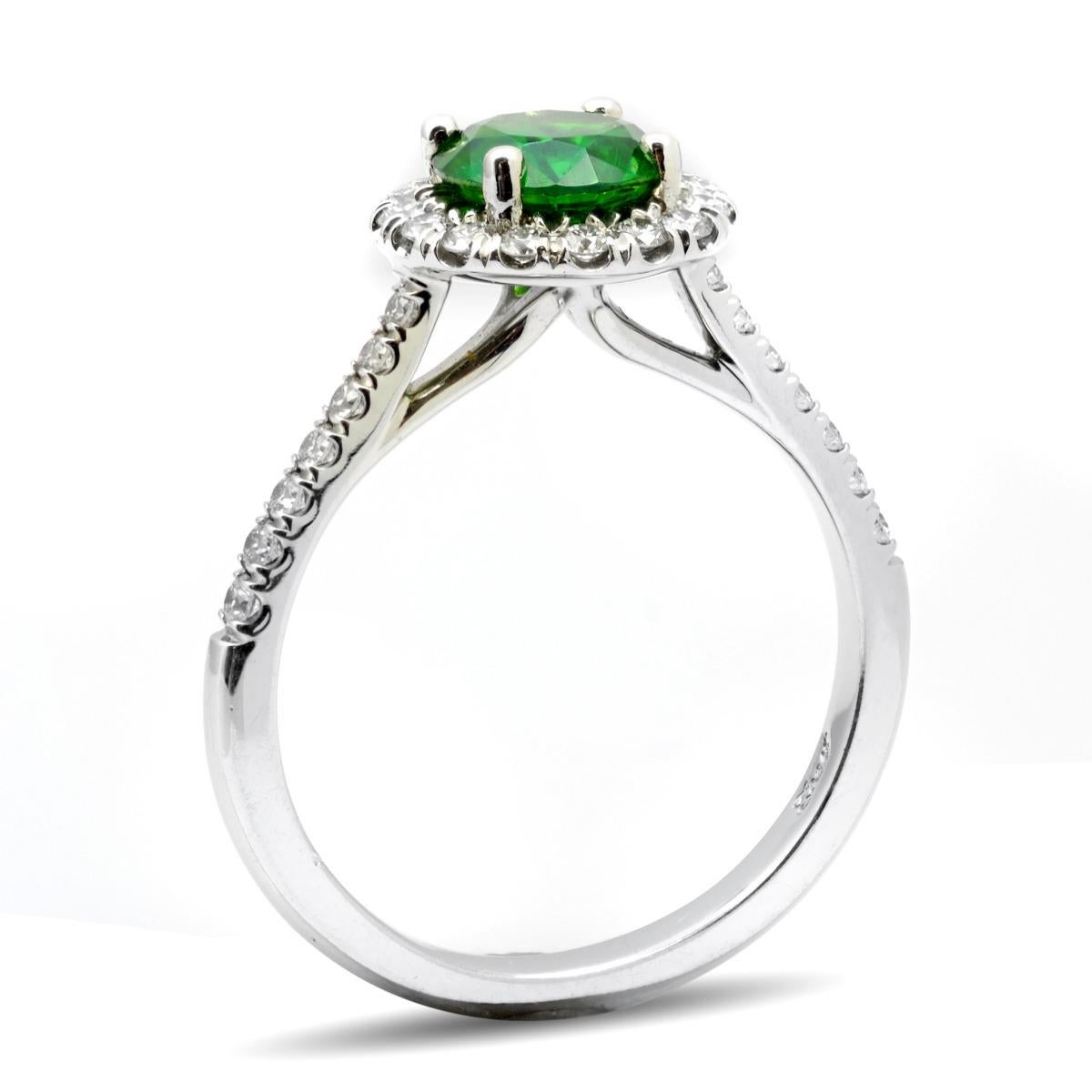 build your own demantoid garnet engagement rings
