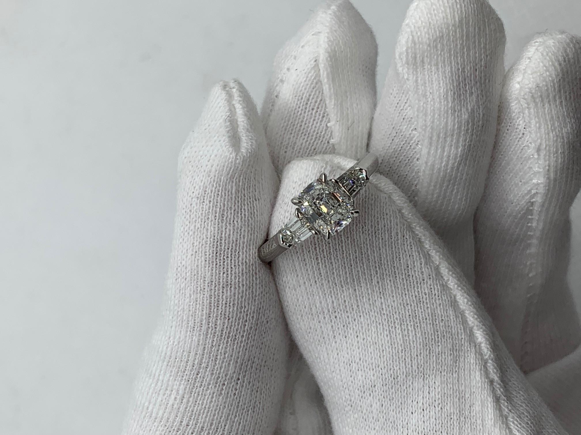 bullet diamond ring