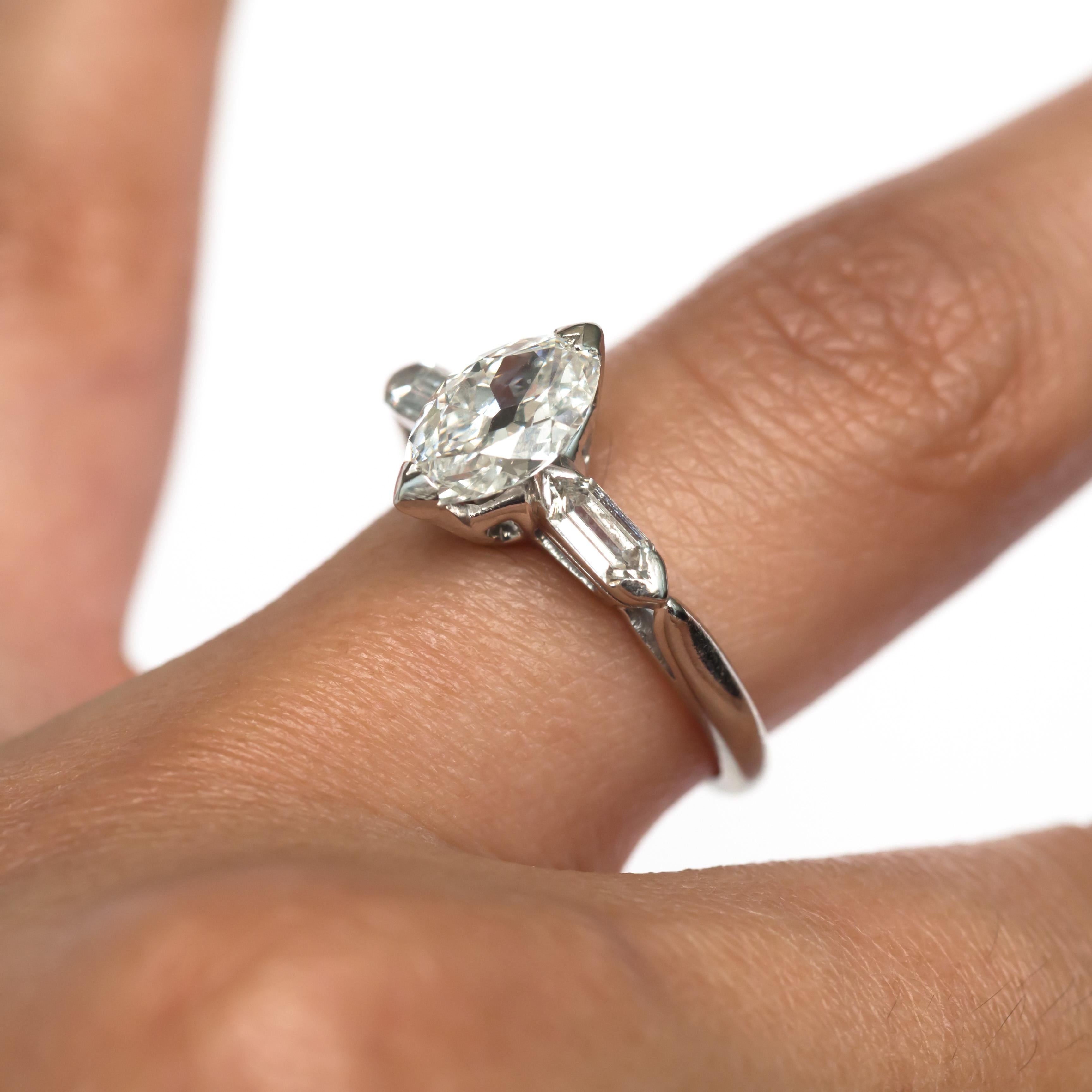 GIA Certified 1.18 Carat Diamond Platinum Engagement Ring For Sale 2