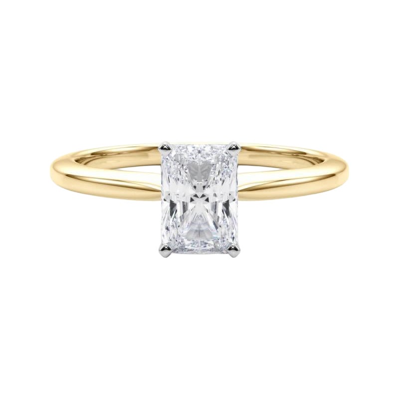 GIA-zertifizierter 1.18 Karat strahlender Solitär-Diamantring in Zackenform