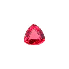 GIA Certified 1.18 Carat Trillion Cut Tanzanian Red Spinel Loose Gemstone
