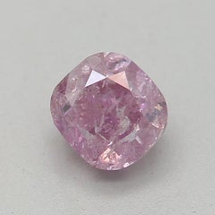 GIA-zertifiziert 1,19 Karat Fancy Lila Rosa SI1 Reinheit Diamant