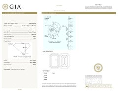 GIA Certified 12 Carat Fancy Yellow Emerald Cut Diamond Three-Stone Ring