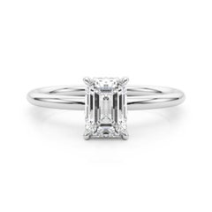 GIA Certified 1.2 Carat Hidden Halo Emerald  Diamond Ring