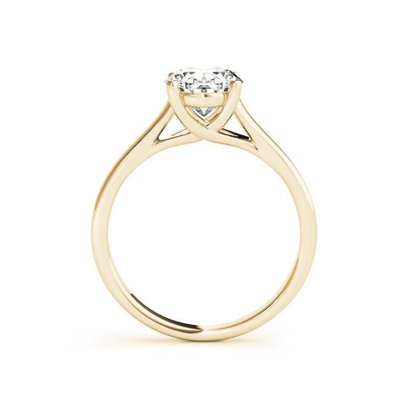 GIA Certified 1.2 Carat Oval Solitaire Trellis Prong Diamond Ring Neuf - En vente à New York, NY