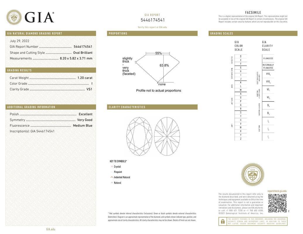 Contemporain GIA Certified 1.2 Carat Solitaire Oval Halo Infinity Diamond Ring en vente