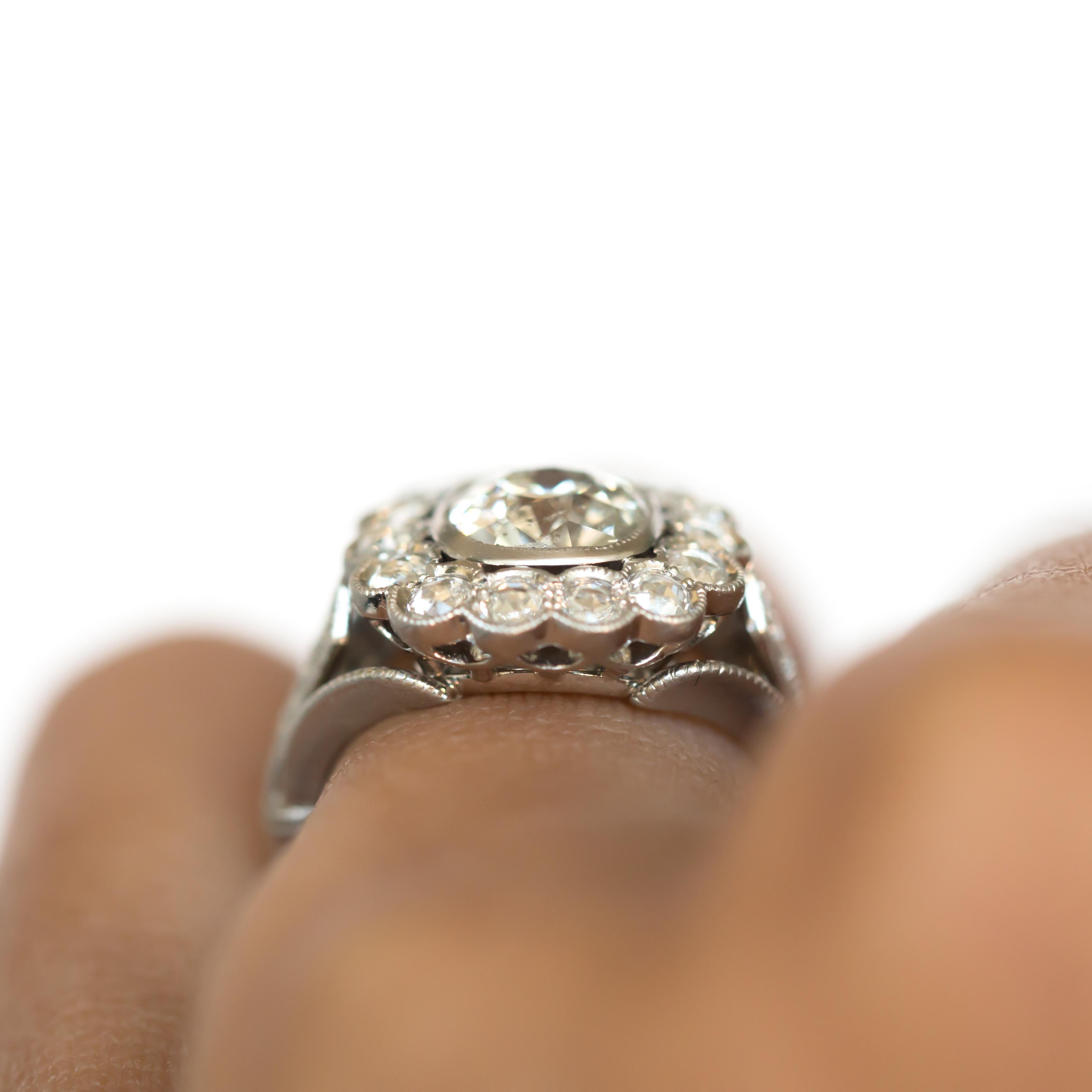 Bague de fiançailles en platine avec diamant certifié GIA de 1,20 carat en vente 2