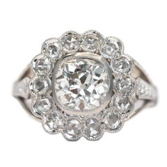 GIA Certified 1.20 Carat Diamond Platinum Engagement Ring