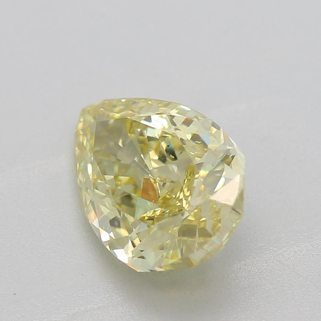 Taglio a goccia Diamante certificato GIA da 1,20 carati di colore giallo intenso VS2 di chiarezza in vendita