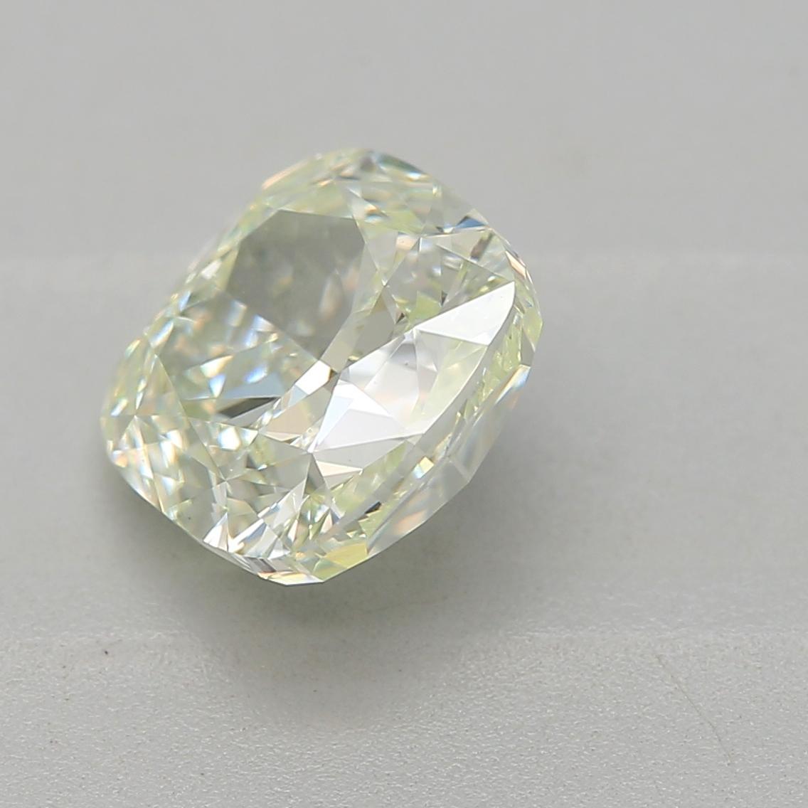 Taille coussin Diamant certifié GIA de 1,20 carat de pureté jaune clair vert VS1 en vente