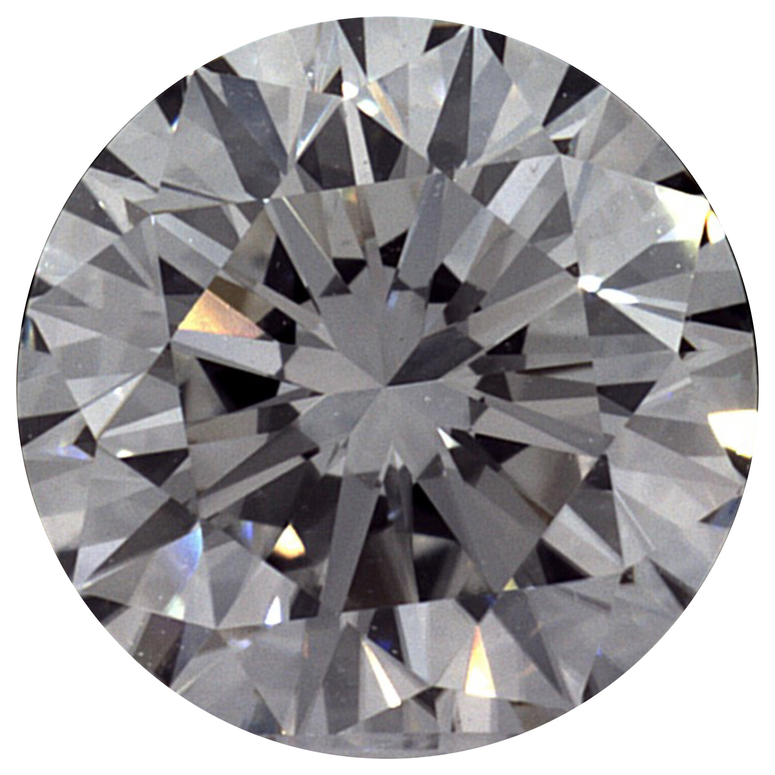 Diamante natural certificado por GIA de 1,20 quilates talla brillante redondo color F claridad VS1