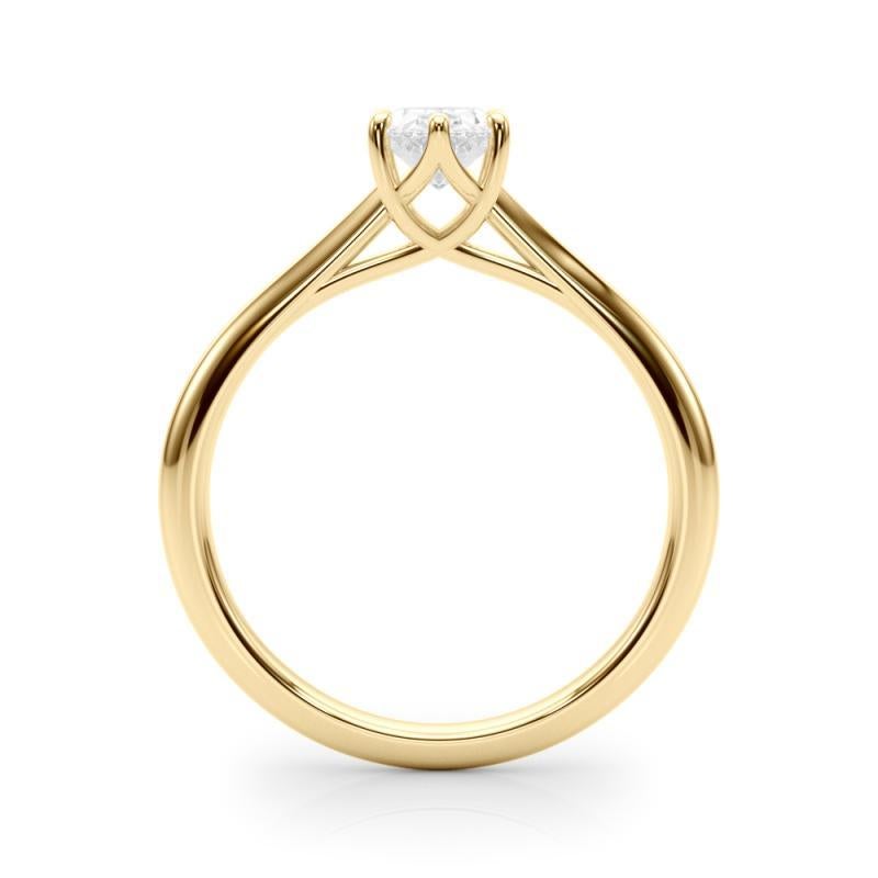 Anello con diamante rosa solitario ovale a più punte certificato GIA da 1,20 carati In condizioni Nuovo in vendita a New York, NY