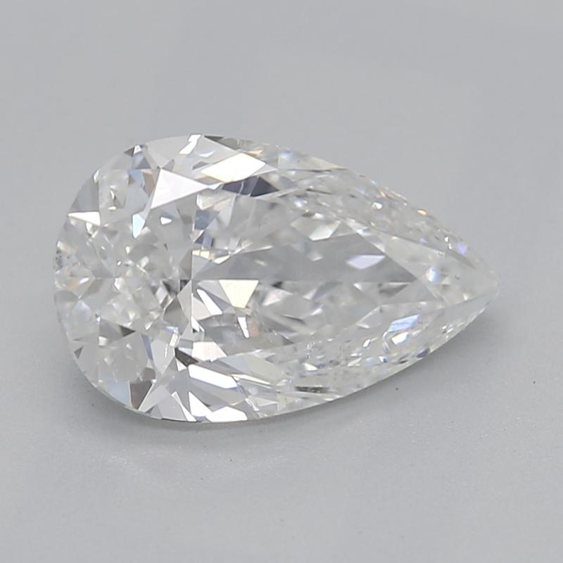 Dieser exquisite, in New York handgefertigte Diamantring besticht durch seinen Mittelstein, einen bemerkenswerten Birnen-Diamanten mit einem Gewicht von 1.20. Der Diamant mit den Graden F und SI2 strahlt Brillanz und Funkeln aus, was ihn zu einem