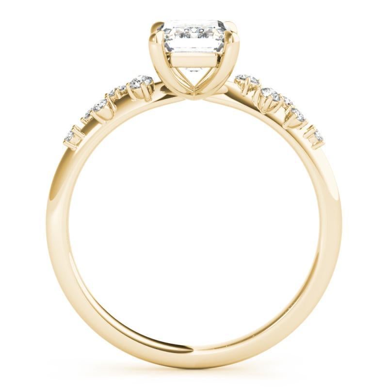Bague à diamant radiant certifié GIA 1,20 carat Trellis Vine Cluster Neuf - En vente à New York, NY