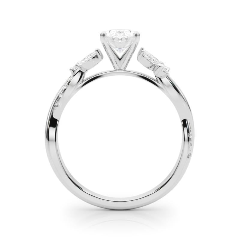 Bague en diamant certifié GIA 1,20ct ovale entrelacé Garden Flower Vine Platinum Neuf - En vente à New York, NY