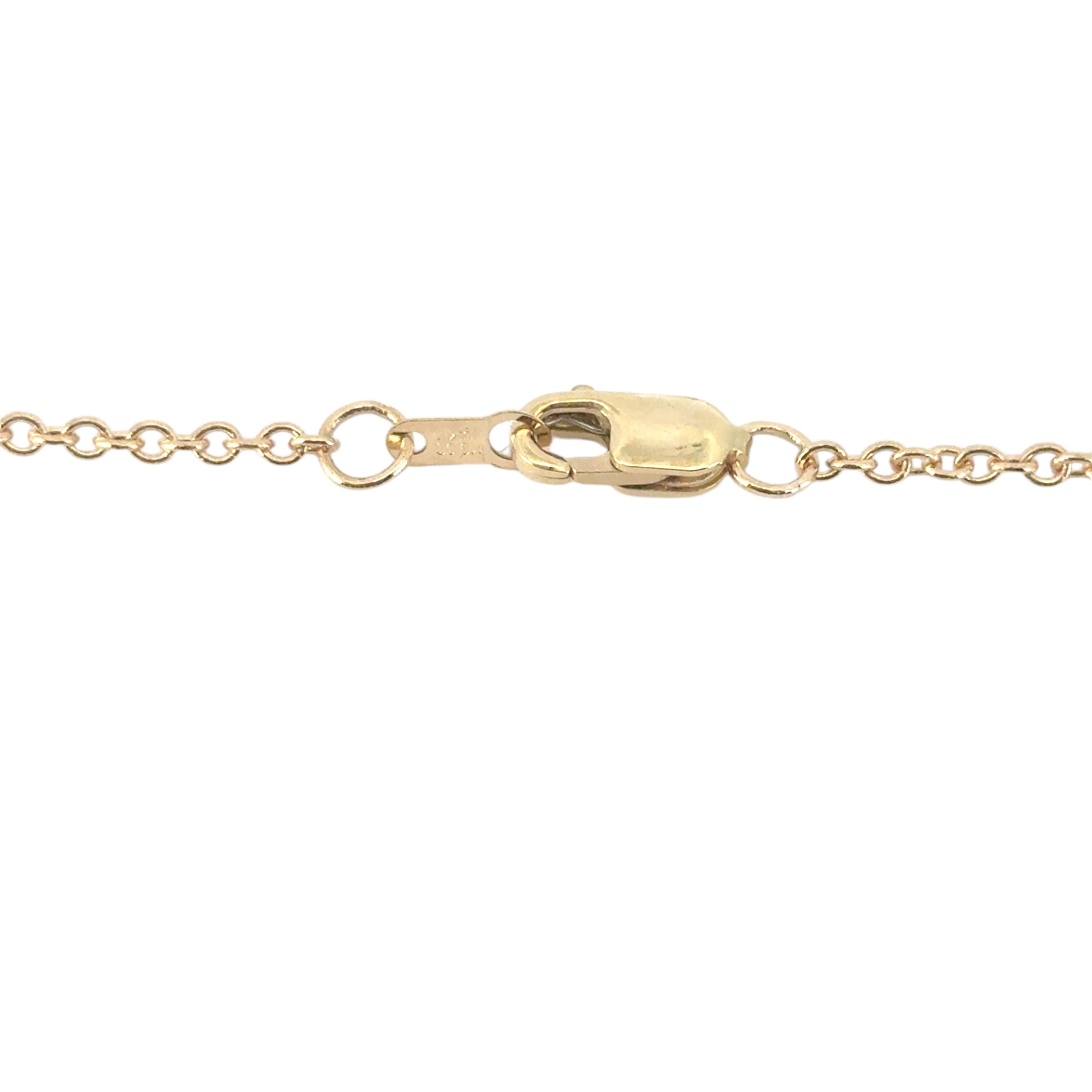 Diamante rotondo brillante certificato GIA da 1,20 cw su una collana in oro giallo 14k in vendita 4