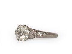 GIA Certified 1.21 Carat Diamond Platinum