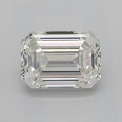 Bague à trois pierres en platine, certifiée GIA, 1,21 carat d'émeraude et de baguette de diamant