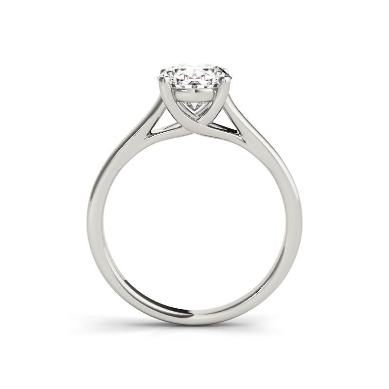 GIA Certified 1.21 Carat Oval Solitaire Trellis Prong Diamond Ring Neuf - En vente à New York, NY