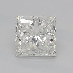 GIA Certified 1.21 Carat Princess Double Basket Vintage Diamond Ring