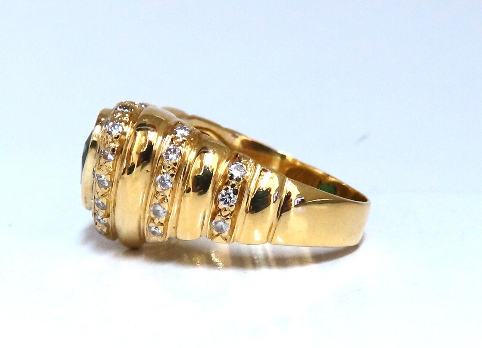 GIA Certified Natural Emerald diamonds ring.

1.21ct natural emerald

GIA Report #: 6214697664

 Transparent, Green

Classic Heart cut, brilliant cut

7.38 x 8.49 x 4.05mm

Quality: 