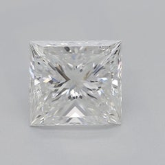 GIA Certified 1.21ct Princess Diamond Double Bail Halo Pendant Necklace