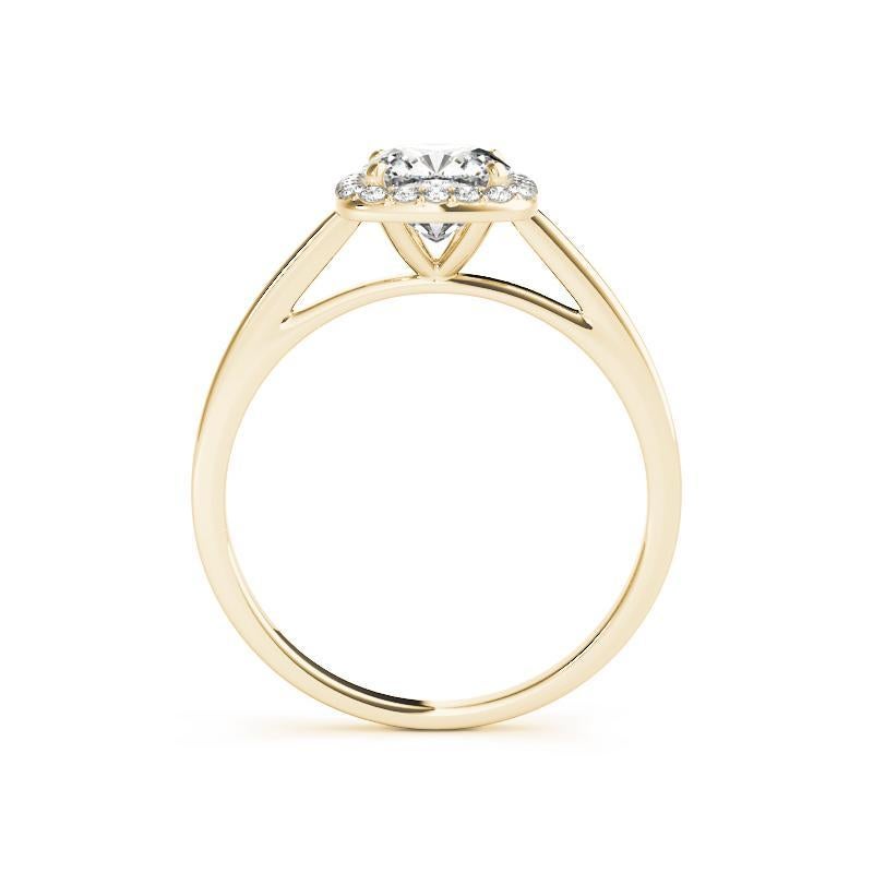 GIA Certified 1.22 Carat Classic Cushion Halo Cathedral Diamond Ring In condizioni Nuovo in vendita a New York, NY