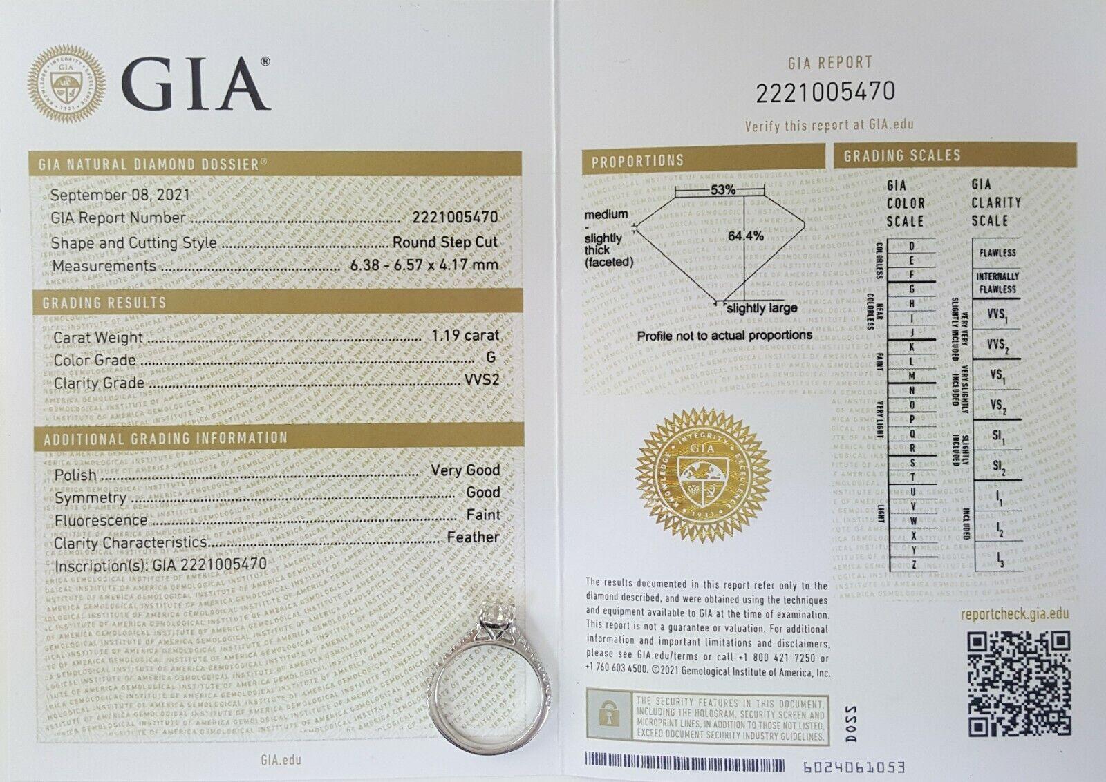 Cushion Cut GIA Certified 1.22 Carat Oval Cut Diamond Platinum Ring For Sale
