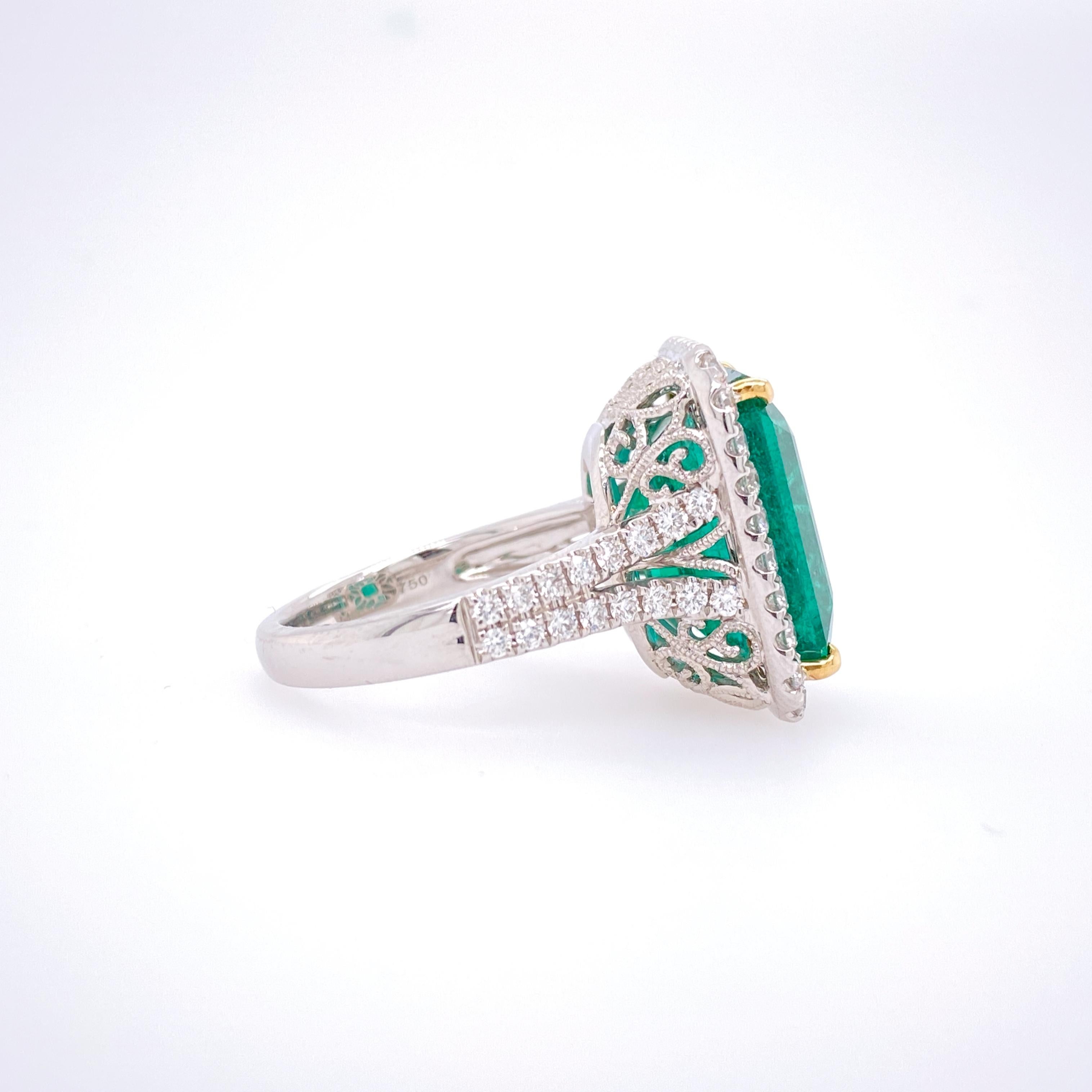 african emerald rings
