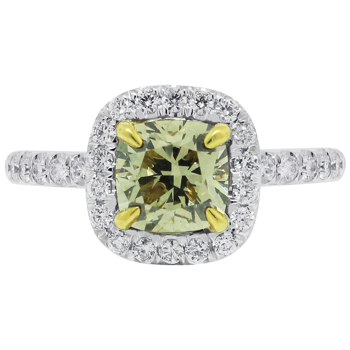 GIA Certified 1.23 Carat Diamond Engagement Ring