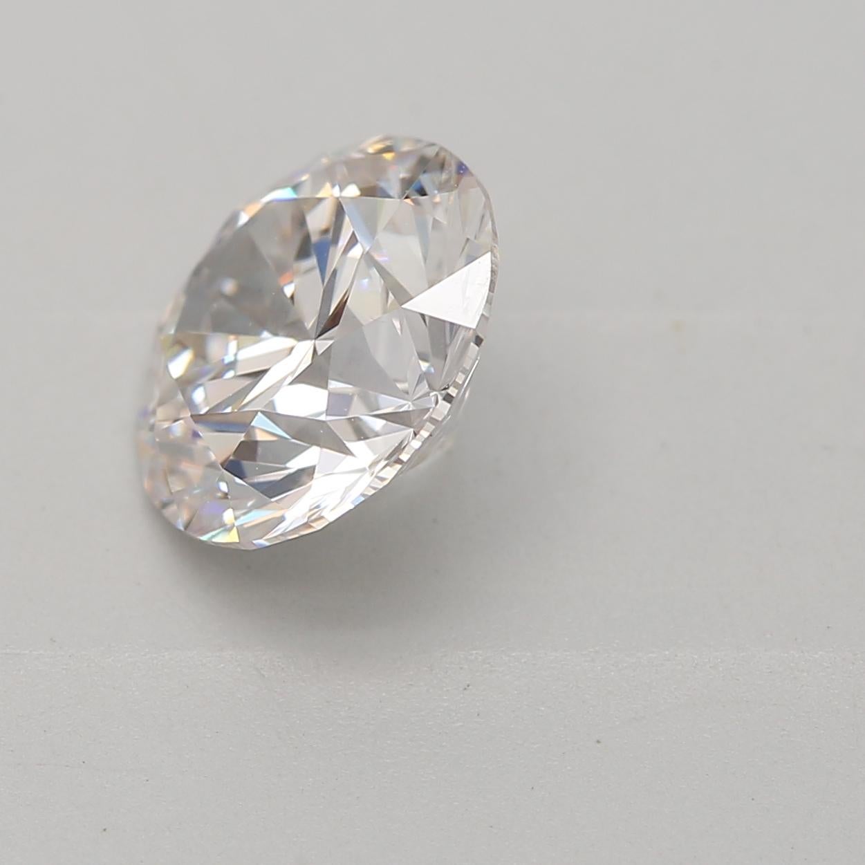 Round Cut GIA Certified 1.23 Carat Faint Pink VS1 Clarity Diamond For Sale