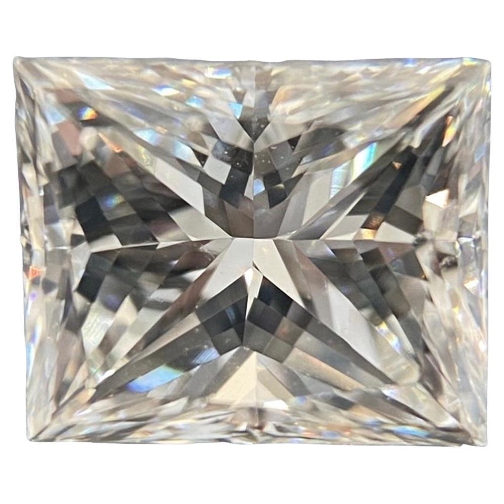 GIA Certified 1.23 Carat Princess Cut H VVS2 Natural Diamond For Sale