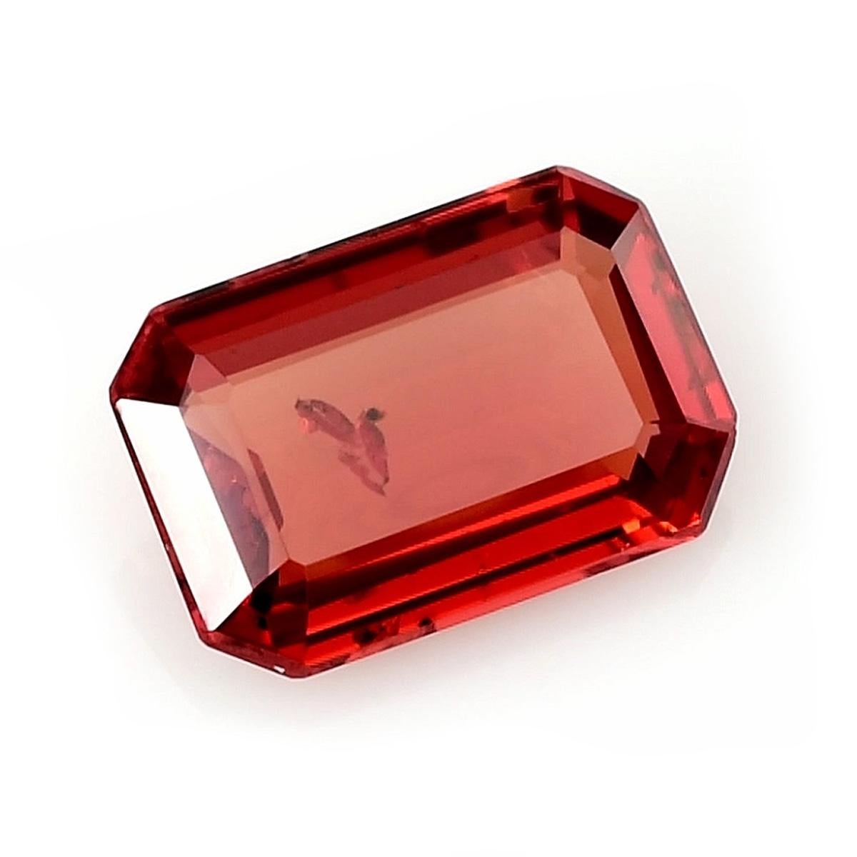 Mixed Cut GIA Certified 1.23 Carat Natural Unheated Burmese Red Spinel  For Sale