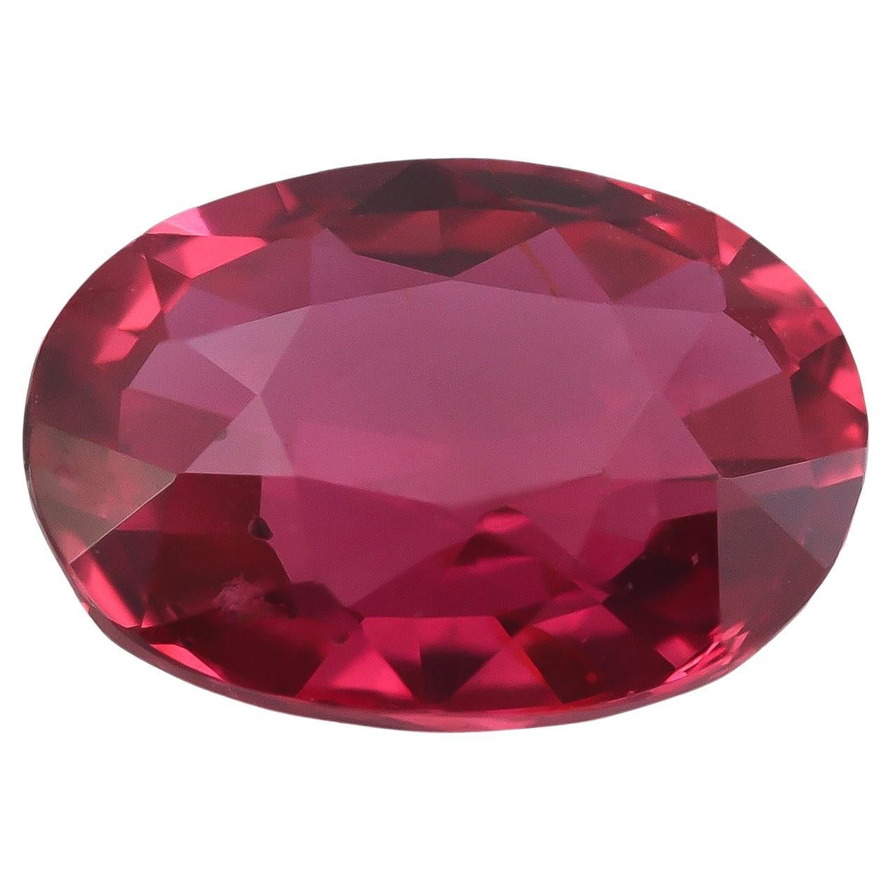 GIA Certified 1.23 Carats Unheated Mozambique Ruby