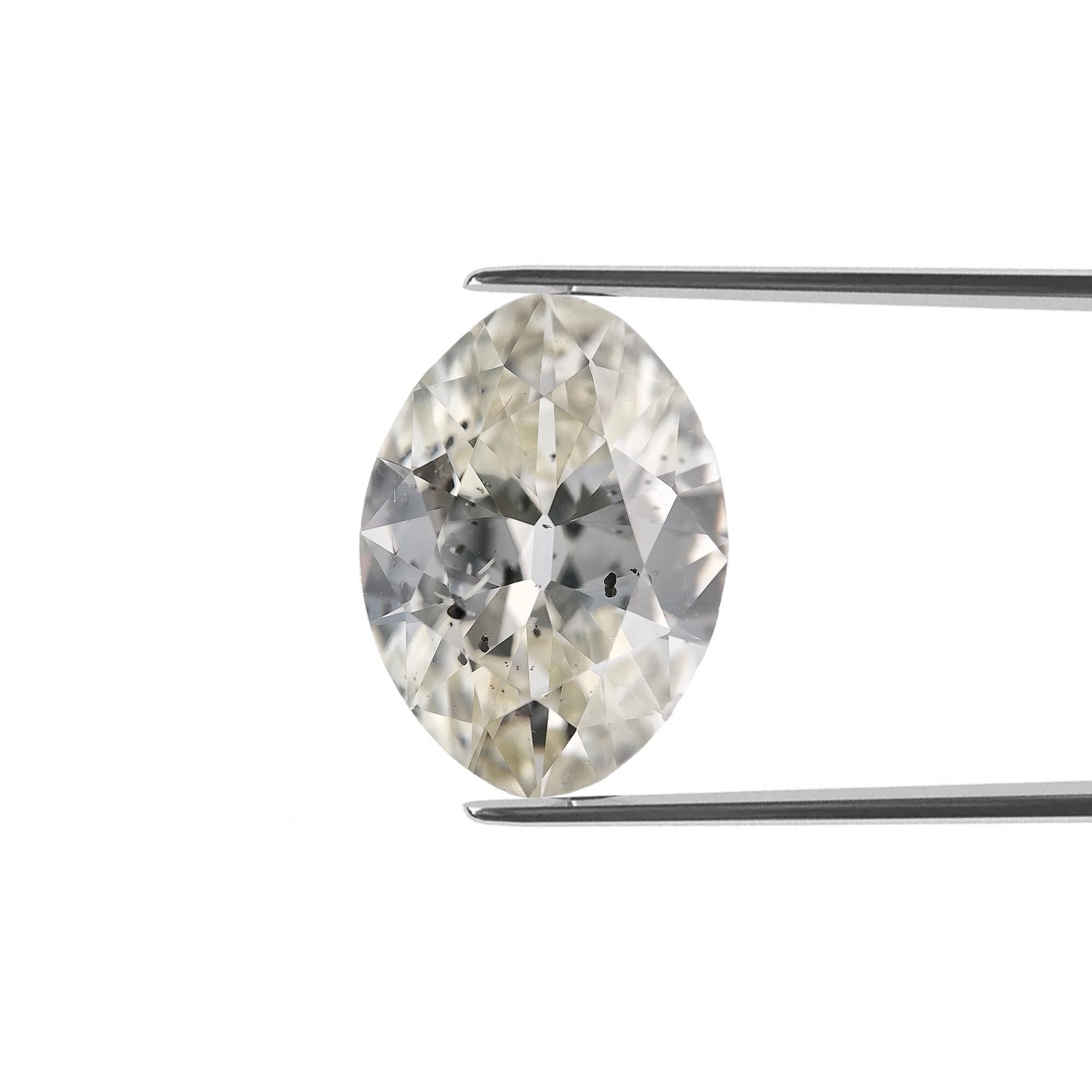 ITEM DESCRIPTION

ID #:57338
Stone Shape:Oval Brilliant
Diamond Weight:12.32 carat
Clarity:I1
Color:M
Cut:
Measurements:18.76 x 13.99 x 7.67 mm
Depth %:54.8%
Table %:55%
Symmetry:Good
Polish:Good
Fluorescence:Faint
Certifying Lab:GIA
GIA Certificate