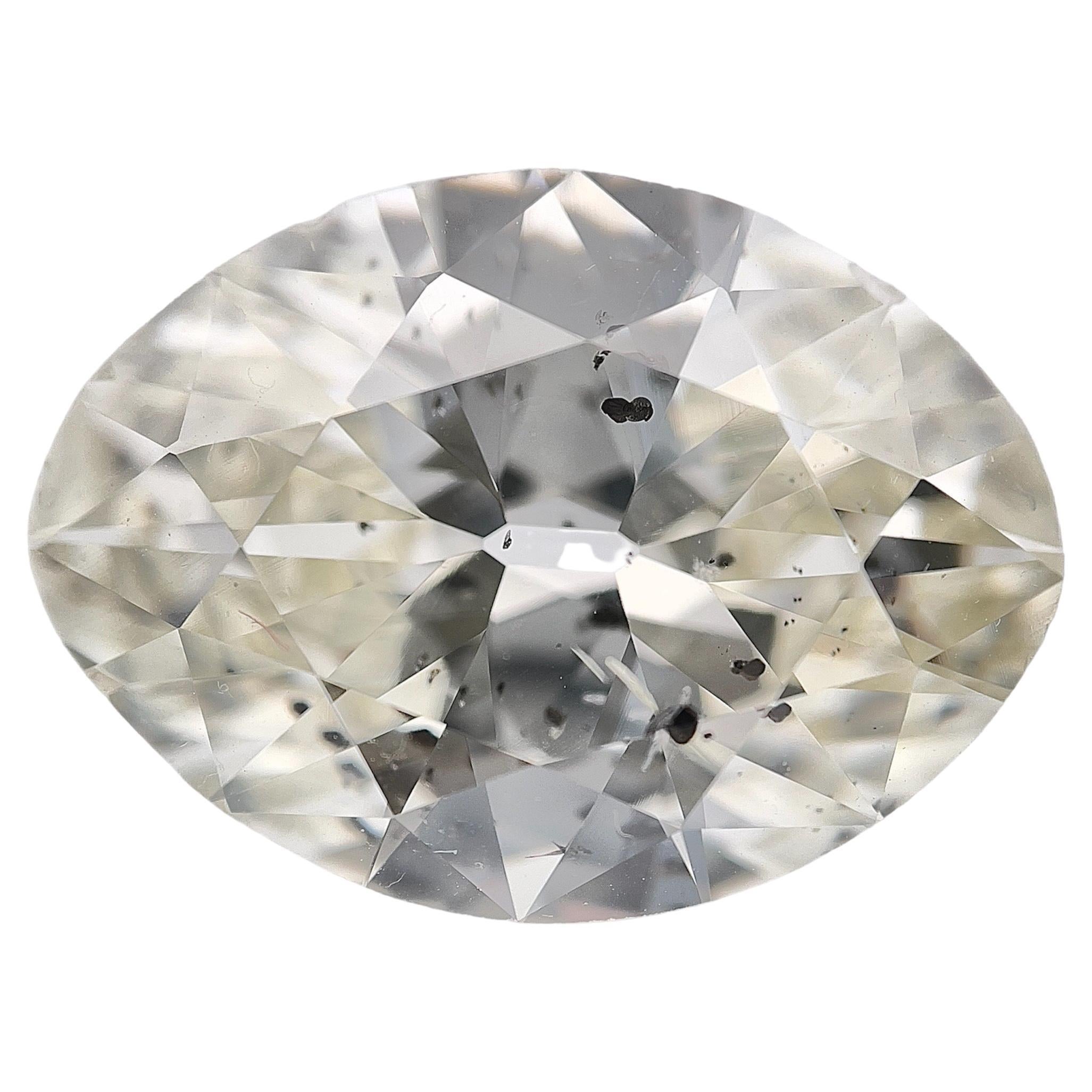 GIA Certified 12.32 Carat M I1 Oval Diamond For Sale