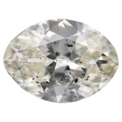 Diamant ovale de 12,32 carats certifié par le GIA, M I1