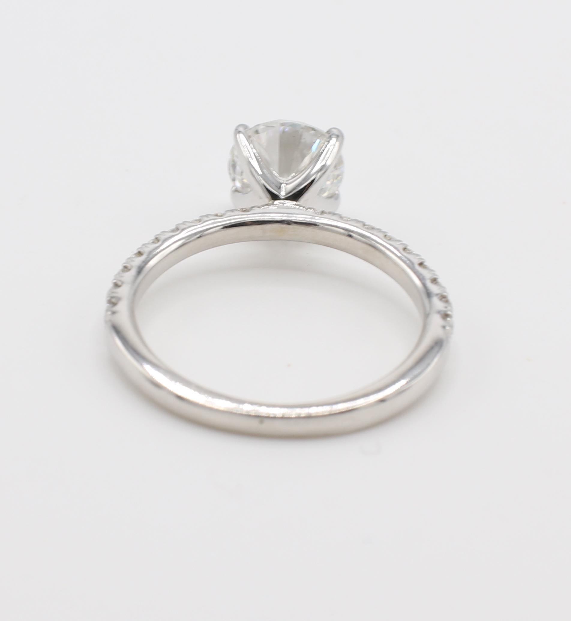 1.8 carat round diamond ring